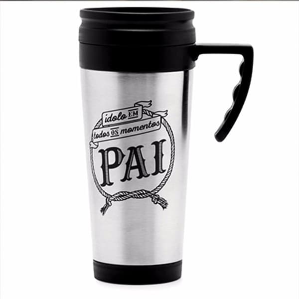 Caneca 400ml Inox